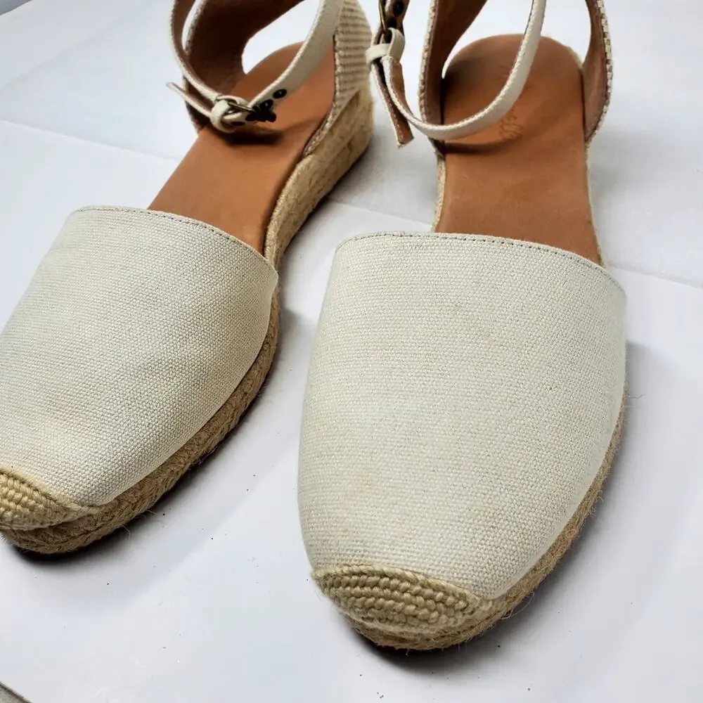 Madewell The Evelina Espadrille Resources canvas casual shoes Size 9.5
